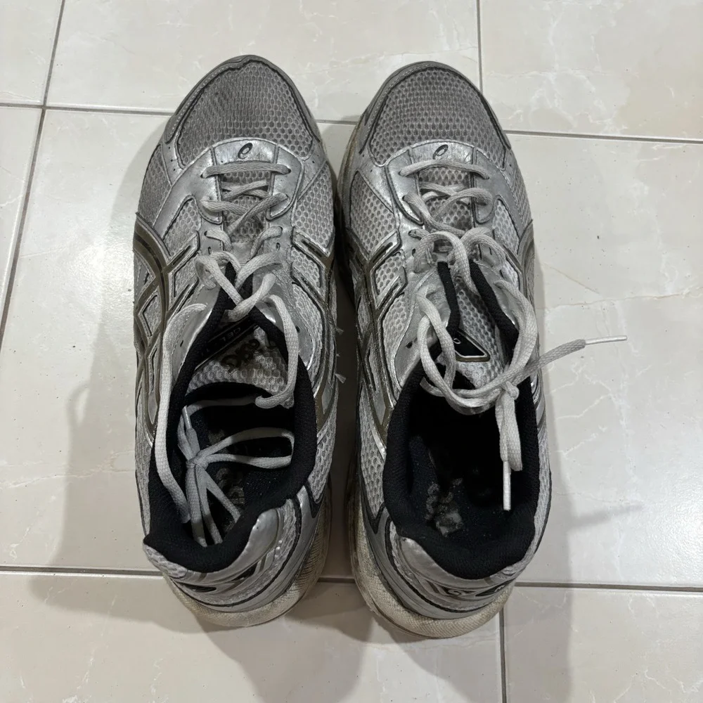 ASICS Gel-1130 White Clay Canyon Running Sneakers Men's 13 Mesh Athletic Shoes